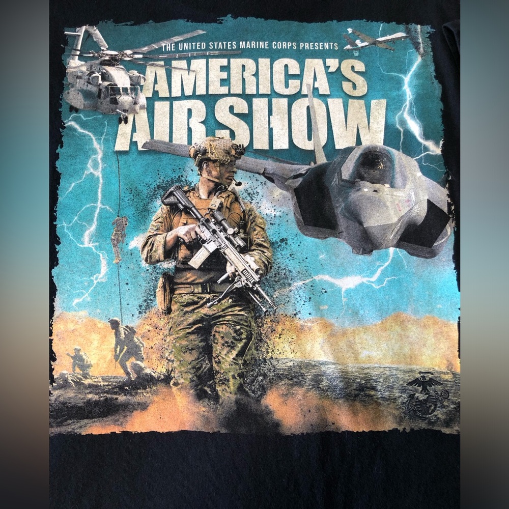 Gildan Black America's Airshow, Miramar, CA Graphic Tee 3XL